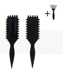 0150623540004 Cepillo desenredante para dar forma a los rizos, cepillo de nailon anti-frizz para definir rizos suaves y naturales, cepillo desenredante suave que reduce el daño y la estática, herramienta de peinado y cuidado del cabello para uso diario en mujeres y hombres, cepillo profesional para rizos para uso diario - Cepillo Candy auténtico