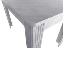Dining Table, Contemporary Dining Table, Sturdy Dining Table, Table With Four Legs, Oak Wood Table, Rectangular Dining Table, Coffee/Leisure Table, Modern Simple Dining Table, Concrete Look [OLD SKU:WF312300AAB] - Grey - View 7