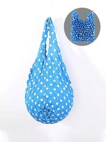 女士可扩展手提袋，可折叠可重复使用购物袋，大容量，多种颜色可选，可折叠，旅行必备，菠萝袋，褶皱气泡袋，适合旅行、露营、户外活动、海滩、暑假、返校季等场合。 - 彩色 - 查看 10