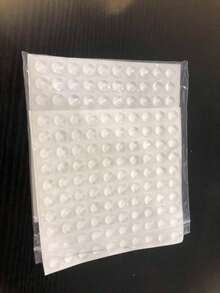 200 Und Protetor Batente 4mm Altura Gota Silicone Adesivo - Transparente - Visão 5