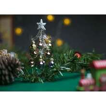 Running Decora | Árbol Navideño De Vidrio | Esferas Tono Pastel | Adornos Navideños |(Metálico 15 cm) - Multicolor - Ver 2