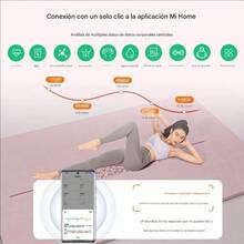 Bascula Digital Corporal y Muscular, Balanza Inteligente, Conexión via Bluetooth al App, Pesos de Hasta 180 Kg, alta precisión, Monitoreo de salud, Báscula Digital Corporal Inteligente, Analizador de Grasa Corporal - Blanco - Ver 5