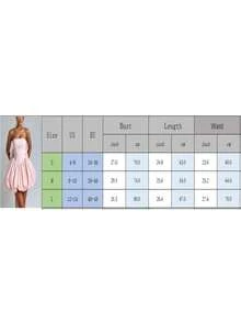 Strapless Satin Homecoming Dresses Women Elegant Backless Tie Corset Tube Mini Bubble Dress With Bow Summer A-Line Night Out Bandeau Puffy Dress - Hồng - Xem 5