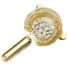 Zerodis Colador de Cóctel, Herramienta de Barra de Acero Inoxidable para Camareros, Filtrado, Fácil Manejo, Uso Doméstico y Bar, Restaurante (Dorado) - Oro rosa - Ver 10