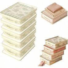 YSeeThrough Closet Organizer Storage Bags 14L Clear Sheet Storage Bags Plastic Sweater Storage Bins for Clothing Foldable Space Protect Clothes from 10Pcs - 10 piezas - Ver 1