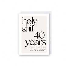 40th Birthday Card, "Oh My God!" Happy 40th Birthday, Fun 40th Birthday Cards, Suitable For Family, Friends, Or Anyone, Meaningful Birthday Cards - Multicolor - View 9