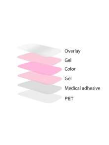 1 Box 20pcs Natural, Long-Lasting, Classic Red Deer Design UV Gel Nail Stickers, Easy To Apply And Remove