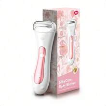 itel IHR-01 可充电女士脱毛器，独特双速设计，干湿两用电动剃须刀，IPX7 级防水，Type-C 快速充电，LED 显示屏，适用于修剪腿部、身体和比基尼部位的毛发。 - 白色 - 查看 7