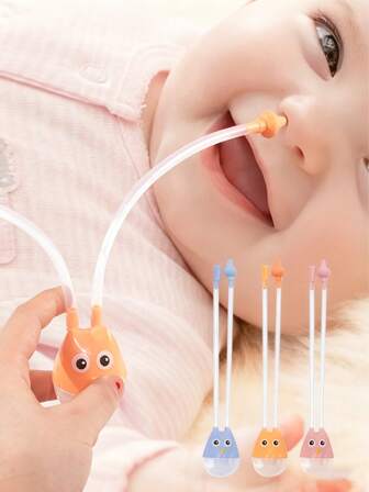 新款卡通儿童吸鼻器，儿童清洁工具，新生儿龋齿清洁吸鼻器。圣诞节、万圣节和感恩节礼物。