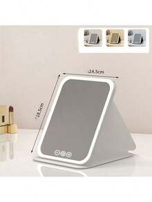 1 gương trang điểm LED (dung lượng pin: 600mAh) - 3 chế độ ánh sáng (Trắng/Tự nhiên/Ấm), gương trang điểm sạc USB, độ sáng điều chỉnh được, thiết kế gập gọn tiện lợi, thích hợp sử dụng tại nhà, khi đi du lịch và trong ký túc xá, món quà Giáng sinh, sinh nhật, Ngày của Mẹ hoàn hảo dành cho phụ nữ, cũng là món quà Giáng sinh, quà tặng cá nhân hóa và vật dụng cần thiết khi đi du lịch. - Nhiều màu - Xem 14