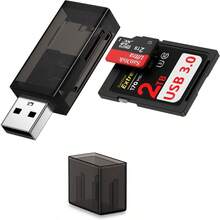 SDカードリーダー Type-AandUSB3.0 カードリーダー 2-in-1マイクロsdカードリーダー SDXC/SDHC/microSDXC usb sdカードリーダー パソコン両対応 microsdカード アダプター MacBook/Windows/ChromebookなどUSB-Aデバイスに対応 - 写真の通り - チェックする 1