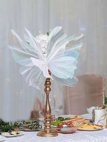 1/3/5只人造丝蝴蝶，适合背景装饰，可用于婚礼装饰，巨型薄纱假蝴蝶展示柜，桌面中心装饰，也适用于情人节装饰、婚礼、派对、新娘送礼会、成人礼、大型薄纱人造蝴蝶展示柜、婚礼派对配饰、户外花园装饰、生日主题派对装饰、家居装饰、花环装饰、大型花卉布置、桌面摆设和母亲节礼物。 - 彩色 - 查看 10