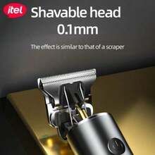 itel ITR-35 LED Display Hair Clipper, Professional Precision Carbon Fiber T-Blade, Full Metal Design, Suitable For Men, For Haircut And Styling - Black - View 3