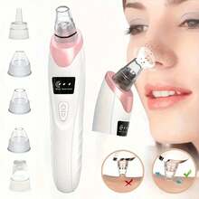 Máy hút mụn đầu đen điện 5 trong 1, làm sạch lỗ chân lông mặt với 5 đầu thay thế, dụng cụ làm đẹp cầm tay dành cho phụ nữ, quà tặng Giáng sinh, 3 tốc độ điều chỉnh, điều trị mụn trứng cá. - Nhiều màu - Xem 15