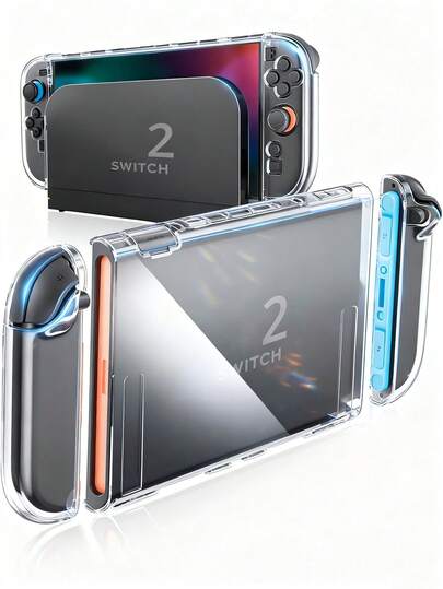TPU Material Protective Case, Transparent Protective Case For Nintendo Switch 2, TPU Material Grip Cover, Shock-Proof And Scratch-Resistant, Gift For Boyfriend/Girlfriend
