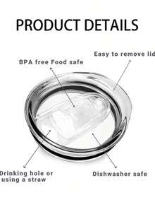 ONEEKA Frasco de vacío portátil de la taza de café del acero inoxidable, taza del coche - Tapa de taza YF-0Z20 - Ver 3