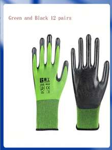 12 pares de guantes de jardín, guantes de trabajo, guantes de trabajo de jardín, herramientas de jardín, guantes de mujer, guantes de hombre, guantes universales para hombres y mujeres