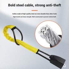 3-Keys Heavy-Duty Car Steering Wheel Lock - Universal Seat Belt Buckle Anti-Theft Accessory For Vehicle,Fire Tools Monitor Tocador Vanity Room Decor