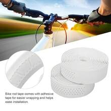 Keenso Cinta para Manillar de Bicicleta, Absorción del Sudor, Antideslizante, Absorción de Impactos para Ciclismo (Verde) - Blanco - Ver 12