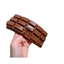 1pc 6.3*2.76in Creative Simulation Slow Rebound Chocolate Decompression Artifact, Slow Rebound Decompression Pinching Toy With Chocolate Fragrance