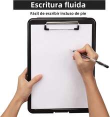 FELIN Tabla portapapeles, portapapeles con almacenamiento, almacenamiento para 100 hojas de papel A4 y bolígrafos, material duro, Ideal para recoger y transportar amplia gama de documentos