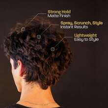 Men's Hair Styling Powder, Silicone-Free Texture Powder Wax, Men's Hair Volume And Texture Styling Products - trắng - Xem 5