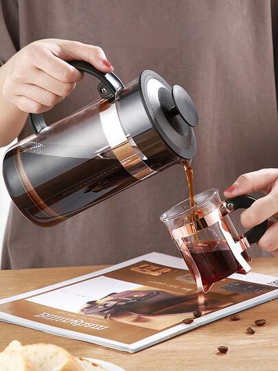 Coffee Pot. Teapot. French Press Coffee Filter. Brewing Tea And Coffee. French Press Coffee Pot. All-In-One Kettle For Brewing Tea And Coffee. French Press. Dreg Separation, Espresso Extractor.