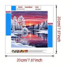 5D钻石画套装 - 风景主题钻石画，全钻马赛克DIY工艺品，适合家居墙面装饰和礼品赠送 - 彩色 - 查看 5