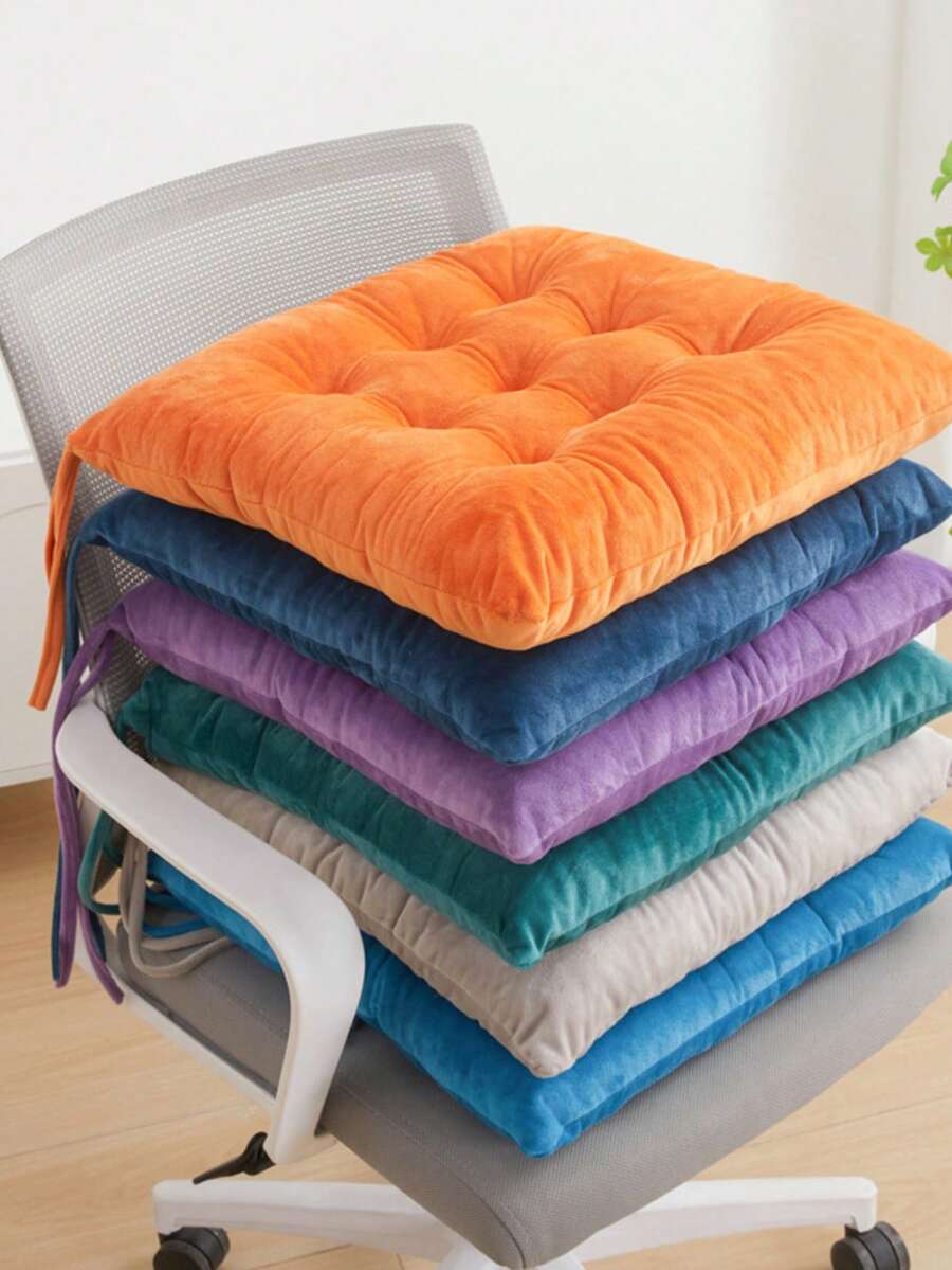 1 Stück weiches & atmungsaktives modernes quadratisches Stuhlkissen - Mehrzweck-Sitzkissen für alle Jahreszeiten - maschinenwaschbar, langanhaltend, bequem sitzend, geeignet für Zuhause, Büro, Essmöbel - zeitgenössischer Stil, leicht zu reinigende Oberfläche, perfekte Passform für Stühle und Bänke - ideal für Küche und Esszimmer, Essstuhlkissen, geeignet für langes Sitzen, Kissen, Sitzkissen - Verschiedenfarbig - Übersicht 1