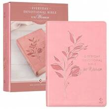 [Free Shipping][Free Shipping] NLT Holy Bible Everyday Devotional Bible For Women New Living Translation, Vegan Leather, Pink, Flexible Daily Bible Reading Plan Options (NLT Womens Devo Editions) - Single Book - View 1