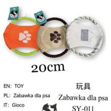 Zabawka dla zwierząt w kształcie latającego dysku, interaktywna zabawka dla psa do użytku na zewnątrz, trwała zabawka do gryzienia do tresury psów i zgrzytania zębami