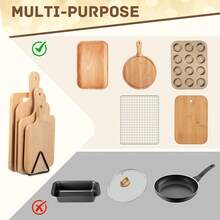 Suclain Cutting Board Holder, Triangular Cutting Board Rack, Black Metal Dish Drying Rack For Cabinet Countertop Shelf - Black - View 4