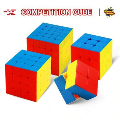Sengso Speed Cube 3x3 | Stickerless Magic Cube - Professional Fast Puzzle Cube For Competition Kids & Adults
