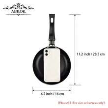 Mini 16cm Aluminum Non-Stick Frying Pan, Lightweight & Fast Heating, Suitable For Single Serving Cooking On Gas Stove - Pink - View 3