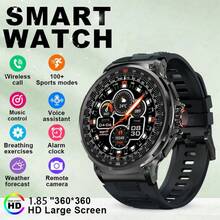 El nuevo smartwatch LIGE tiene talla grande de 100 modos deportivos, batería de gran capacidad de 710 mAh, cronómetro para correr, llamada inteligente, recepción de llamadas, alarma, recordatorio de sedentarismo, monitoreo de sueño resistente al agua y es un reloj multifuncional y de moda para hombres - Negro - Ver 2