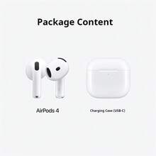 AirPods 4 con cancelación activa de ruido - Estuche de carga inalámbrica USB-C, auriculares Bluetooth de Apple compatibles con iPhone y iPad - Blanco - Ver 6