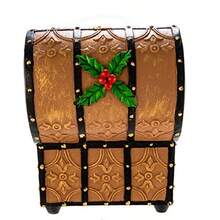 QY- Kurt S. Adler J3259 - Globo Musical de Agua de Papá Noel 100 mm en Cofre del Tesoro -6194 - Multicolor - Ver 5