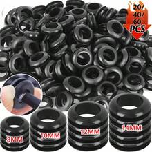 20/40/60个 O型橡胶密封圈 黑色 8MM 10MM 12MM 14MM 双面密封垫圈 电线电缆孔保护工具 橡胶垫圈 - 黑色 - 查看 1