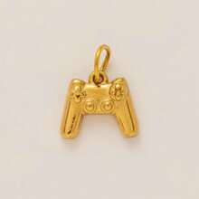 1件INS风时尚冰淇淋、芭蕾舞鞋、吉他、铲子、酒瓶、游戏机、甜甜圈造型不锈钢18K镀金DIY吊坠，可作项链、手链、耳环、钥匙扣、包包饰品、女士珠宝配饰、钱包挂饰、礼物 - 彩色 - 查看 9