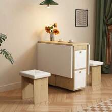 Dining Table & Chair Sets - White+Oak + Particle Board1 - View 6