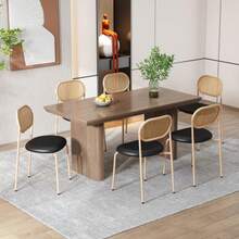 Dining Chairs - Black+Brown - View 4