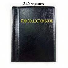 1 Pound Small Coin Collection Album, Coin Collection Book With High-Capacity Leather Cover And Gold Foil Stamping, Suitable For Collectors, Stores US Coins, Pennies, Cents, Nickels, Quarter Coins, Small Badges, And Commemorative Coins Up To 30mm. Perfect For Back-To-School Season, Winter Decoration, Winter Embellishment, Chinese New Year Gifts, And Birthday Gifts. - Multicolor - View 16