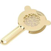 Zerodis Colador de Cóctel, Herramienta de Barra de Acero Inoxidable para Camareros, Filtrado, Fácil Manejo, Uso Doméstico y Bar, Restaurante (Dorado) - dorado - Ver 9
