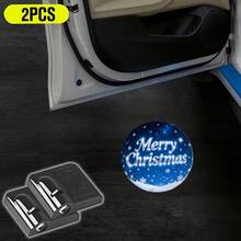 Multi-Pack Car Battery Powered LED Welcome Lights - Universal Car Door Decorative Atmosphere Lights - Suitable As Halloween, Valentine's Day, Thanksgiving, Christmas Gifts - Easy To Install, Personalized And Practical. - Bright Black - View 36