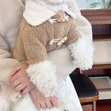 Autumn Winter Thickened Warm Dog Fleece Teddy Yorkshire Bichon Small Puppy Clothes - Khaki (099) - View 10