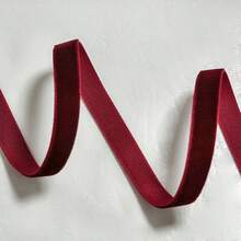 1pc 5 Yards Luxury Burgundy Velvet Ribbon - Soft, Single-Sided, Durable, Suitable For Gift Wrapping, DIY Jewelry Making, Christmas Tree Decoration, Wedding Decor, And Home Decoration - Perfect For Crafting And Embellishment, Valentine's Day Party, Home Decor, Home Gifts - Red - View 10