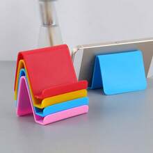 1pc Plastic Desktop Phone Holder, Multi-Functional Portable Tablet Stand, Waterproof Small Support Bracket, Suitable For Smartphones And Tablets, Tablet Stand, Dynamic Phone Holder, Tablet Stand, Compatible With IPhone, Android Phones, Birthday Gift, Phone Accessory For Family And Friends (Random Color) - Multicolor - View 6