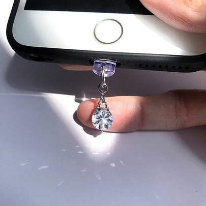 Nút chặn bụi điện thoại hình tháp Eiffel lấp lánh đính đá - Tương thích với cổng sạc /Type-C, món quà thiết thực cho bạn bè và các dịp lễ hội, phụ kiện điện thoại thanh lịch làm quà tặng cho mẹ, gia đình, bạn bè, trẻ em, sinh nhật, ngày lễ, phụ kiện điện thoại trang trí.