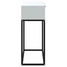Console Table White 80x30x75 Cm Engineered Wood And Iron - White - View 7