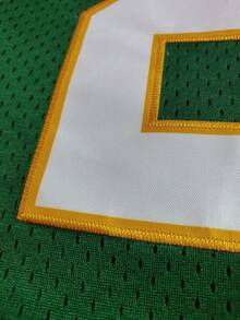 KTYSDE 男士24号绿色复古棒球衫，奥克兰刺绣字母，宽松V领短袖套头运动衫，适合日常休闲穿着、街头服饰、棒球、高尔夫训练，球迷礼物，春季款 - 綠色 - 查看 7